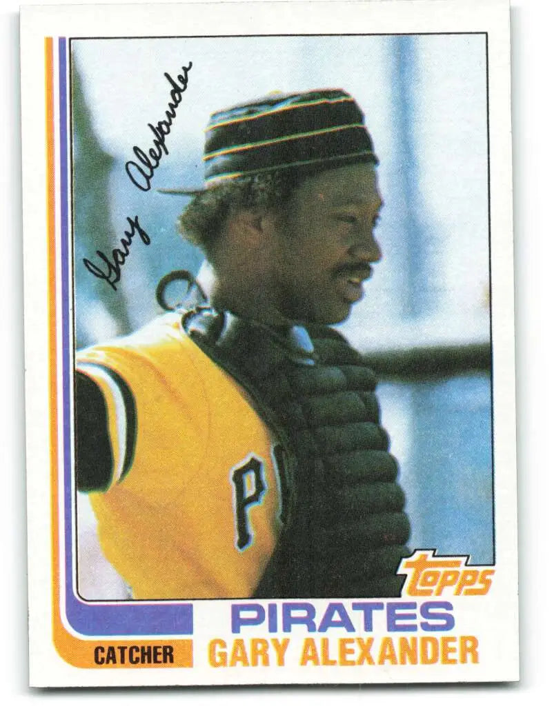 1982 Topps #11 Gary Alexander EX Excellent Pittsburgh Pirates Baseball Card - Baseball Card Single