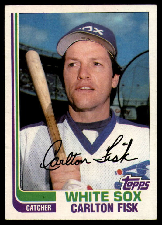 1982 Topps #110 Carlton Fisk EX Excellent Chicago White Sox Baseball Card - Baseball Card Single
