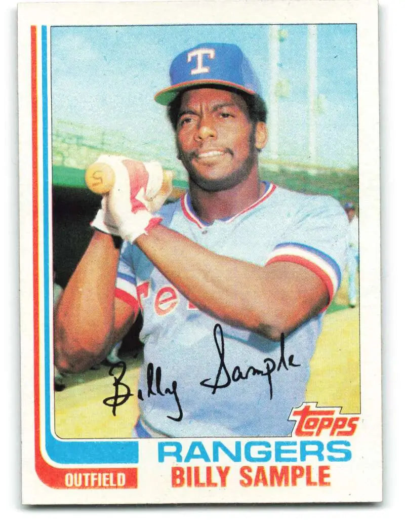 1982 Topps #112 Billy Sample EX Excellent Texas Rangers Baseball Card - Baseball Card Single