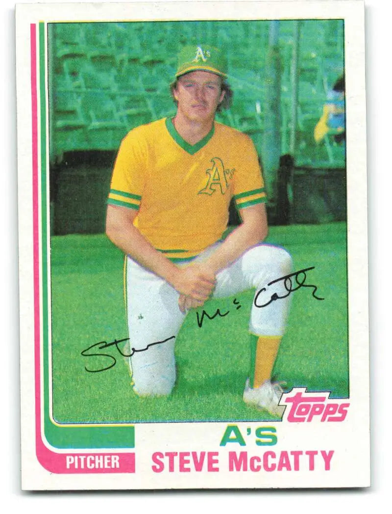 1982 Topps #113 Steve McCatty EX Excellent Oakland Athletics Baseball Card - Baseball Card Single
