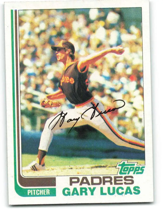 1982 Topps #120 Gary Lucas EX Excellent San Diego Padres Baseball Card - Baseball Card Single