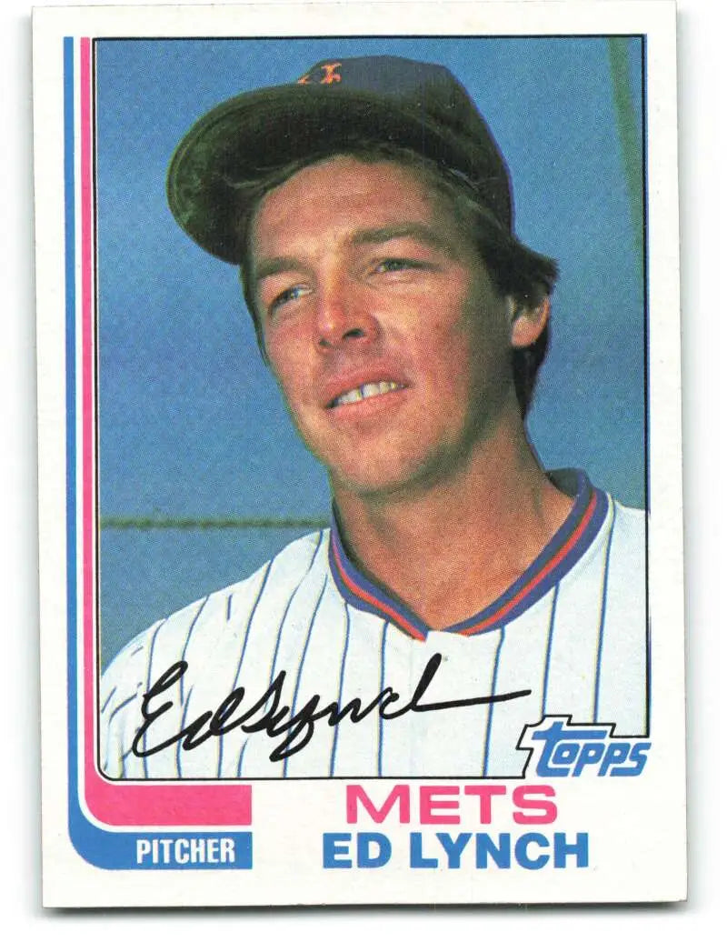 1982 Topps #121 Ed Lynch EX Excellent RC Rookie New York Mets Baseball Card - Baseball Card Single