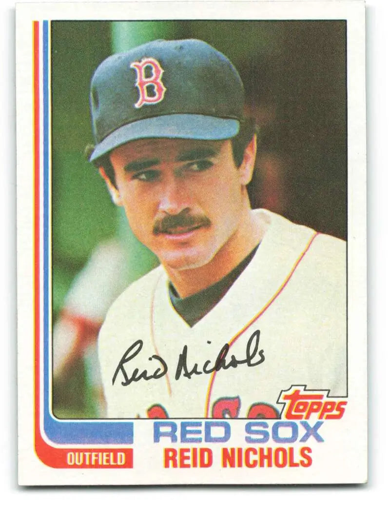 1982 Topps #124 Reid Nichols EX Excellent Boston Red Sox Baseball Card - Baseball Card Single