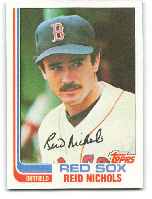 1982 Topps #124 Reid Nichols EX Excellent Boston Red Sox Baseball Card - Baseball Card Single