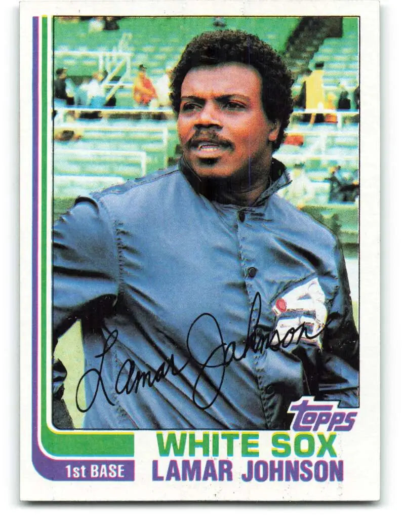 1982 Topps #13 Lamar Johnson EX Excellent Chicago White Sox Baseball Card - Baseball Card Single