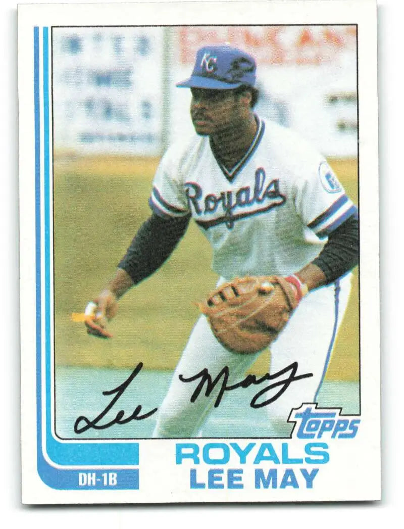 1982 Topps #132 Lee May EX Excellent Kansas City Royals Baseball Card - Baseball Card Single