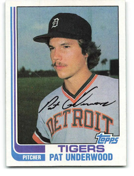 1982 Topps #133 Pat Underwood EX Excellent Detroit Tigers Baseball Card - Baseball Card Single