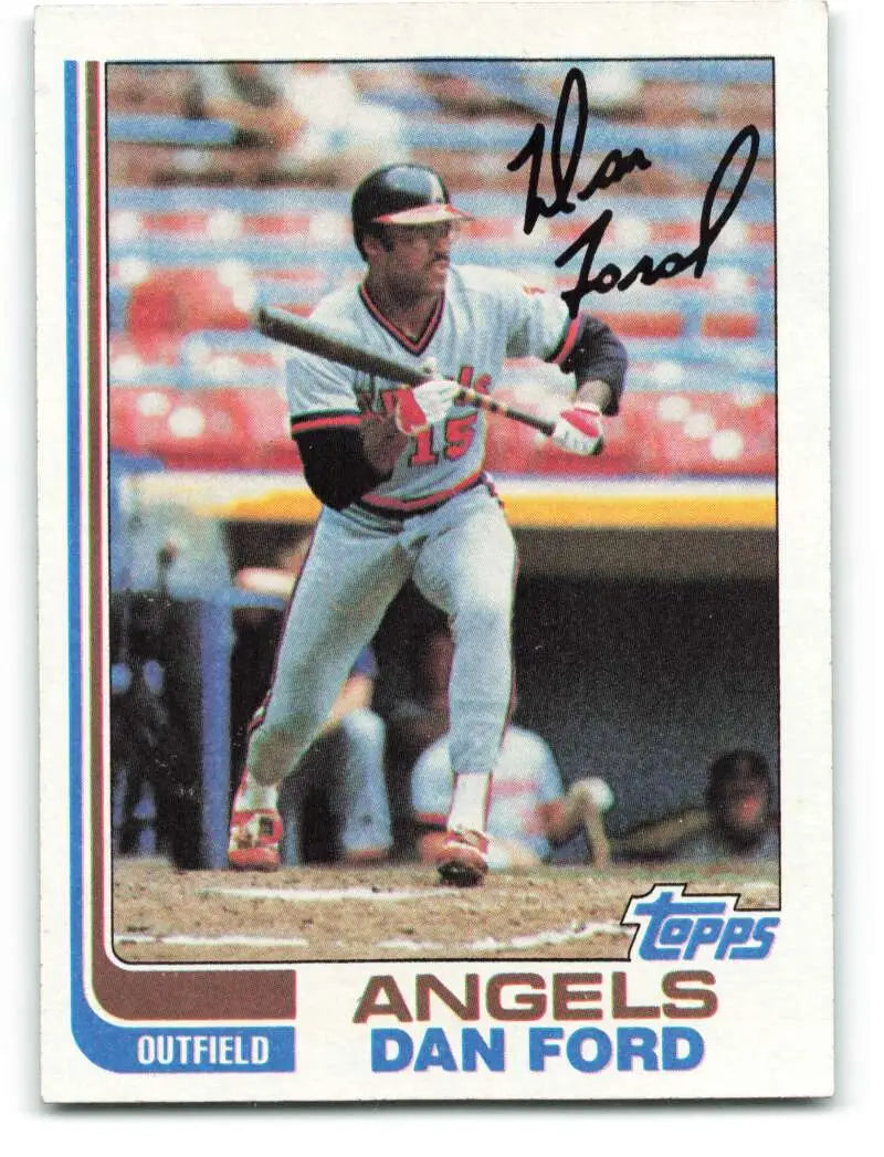 1982 Topps #134 Dan Ford EX Excellent California Angels Baseball Card - Baseball Card Single
