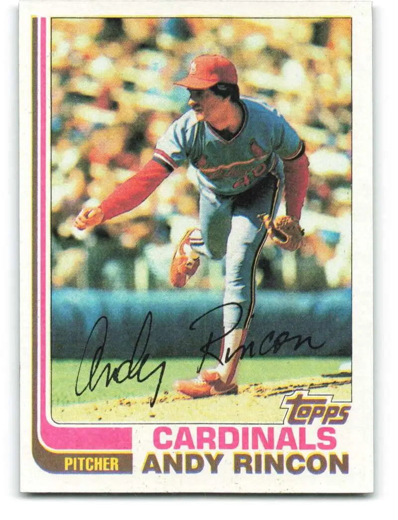 1982 Topps #135 Andy Rincon EX Excellent St. Louis Cardinals Baseball Card - Baseball Card Single