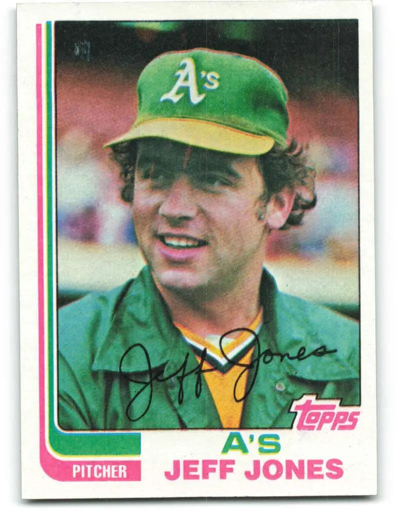 1982 Topps #139 Jeff Jones EX Excellent Oakland Athletics Baseball Card - Baseball Card Single