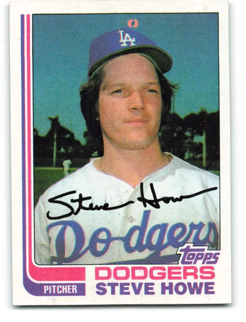 1982 Topps #14 Steve Howe EX Excellent Los Angeles Dodgers Baseball Card - Baseball Card Single