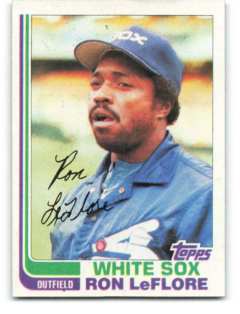 1982 Topps #140 Ron LeFlore EX Excellent Chicago White Sox Baseball Card - Baseball Card Single