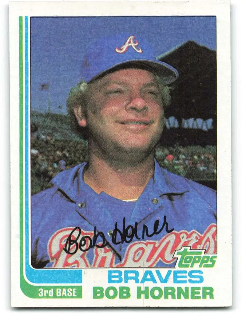 1982 Topps #145 Bob Horner EX Excellent Atlanta Braves Baseball Card - Baseball Card Single