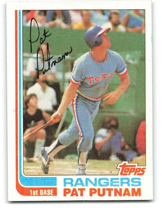 1982 Topps #149 Pat Putnam EX Excellent Texas Rangers Baseball Card - Baseball Card Single