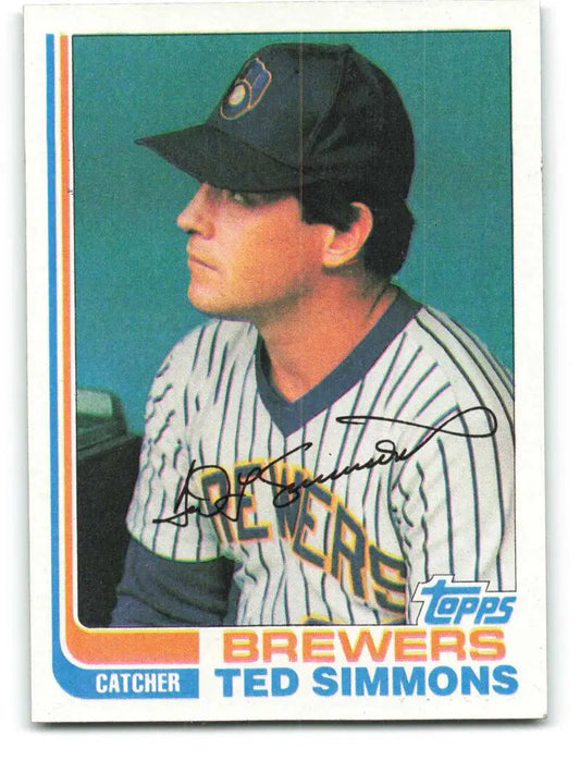 1982 Topps #150 Ted Simmons EX Excellent Milwaukee Brewers Baseball Card - Baseball Card Single