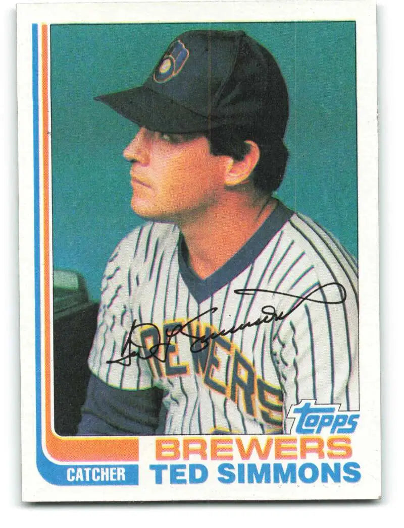 1982 Topps #150 Ted Simmons EX Excellent Milwaukee Brewers Baseball Card - Baseball Card Single