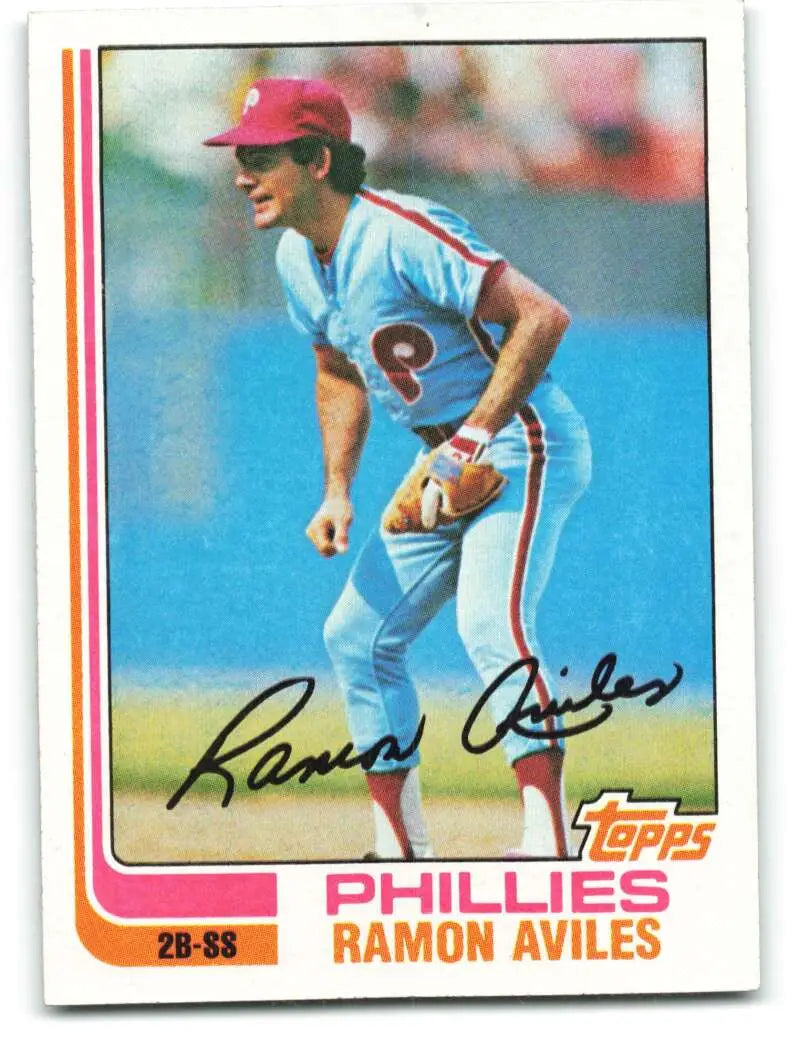 1982 Topps #152 Ramon Aviles EX Excellent Philadelphia Phillies Baseball Card - Baseball Card Single