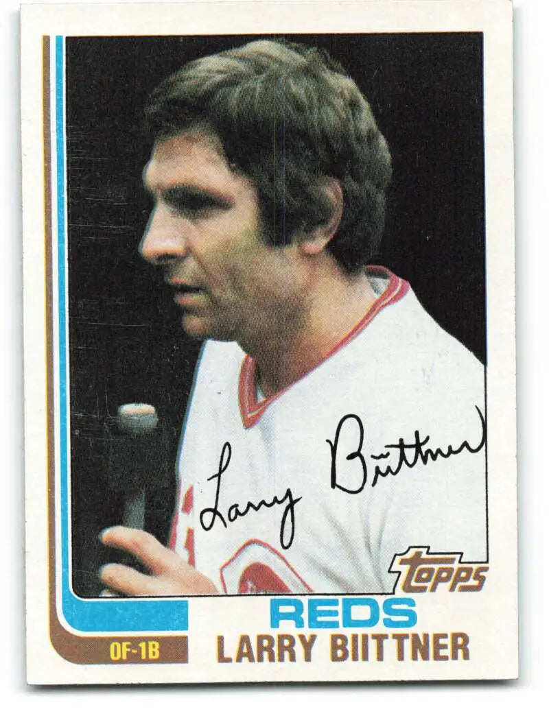 1982 Topps #159 Larry Biittner EX Excellent Cincinnati Reds Baseball Card - Baseball Card Single