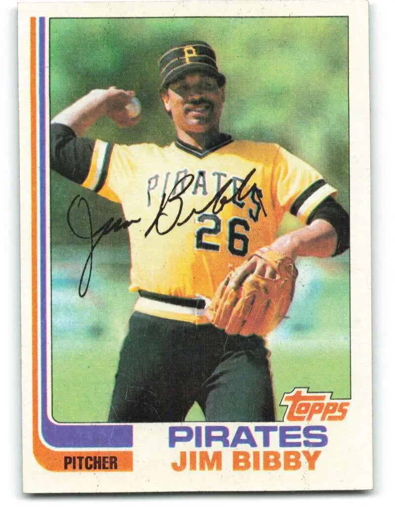 1982 Topps #170 Jim Bibby EX Excellent Pittsburgh Pirates Baseball Card - Baseball Card Single