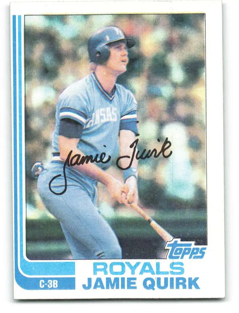 1982 Topps #173 Jamie Quirk EX Excellent Kansas City Royals Baseball Card - Baseball Card Single
