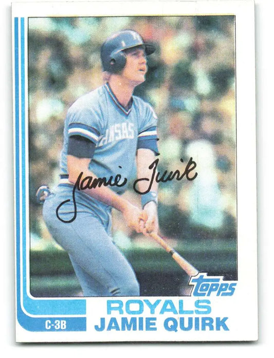 1982 Topps #173 Jamie Quirk EX Excellent Kansas City Royals Baseball Card - Baseball Card Single