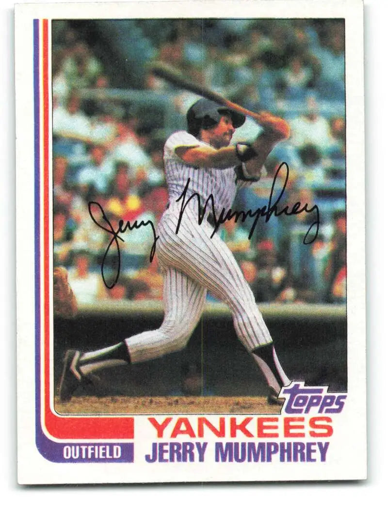 1982 Topps #175 Jerry Mumphrey EX Excellent New York Yankees Baseball Card - Baseball Card Single