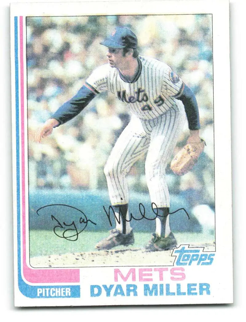 1982 Topps #178 Dyar Miller EX Excellent New York Mets Baseball Card - Baseball Card Single
