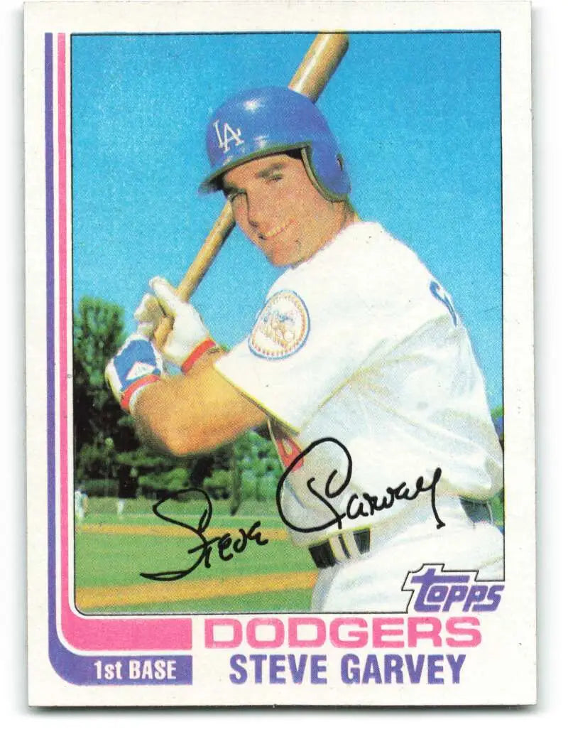 1982 Topps #179 Steve Garvey EX Excellent Los Angeles Dodgers Baseball Card - Baseball Card Single
