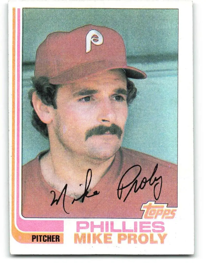 1982 Topps #183 Mike Proly EX Excellent Philadelphia Phillies Baseball Card - Baseball Card Single