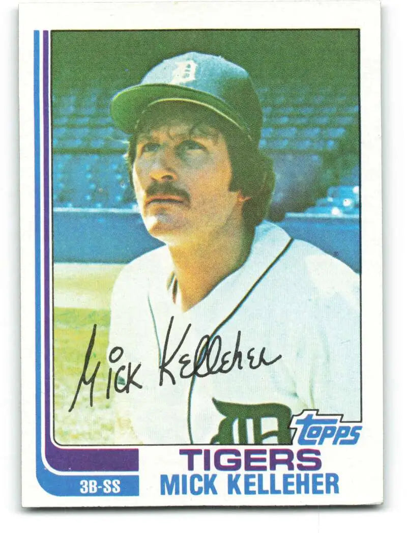 1982 Topps #184 Mick Kelleher EX Excellent Detroit Tigers Baseball Card - Baseball Card Single