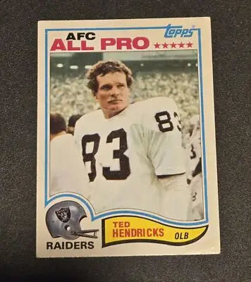 1982 Topps #190 Ted Hendricks - Football Card Single
