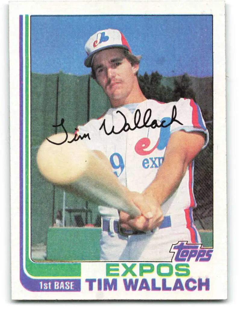 1982 Topps #191 Tim Wallach EX Excellent RC Rookie Montreal Expos Baseball Card - Baseball Card Single