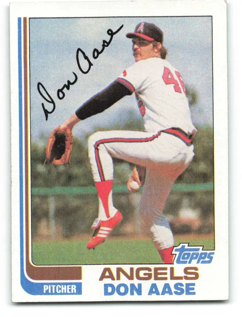 1982 Topps #199 Don Aase EX Excellent California Angels Baseball Card - Baseball Card Single
