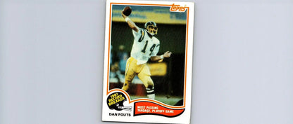 Dan Fouts football card from 1982 Topps #2, a must-have for trading cards collectors