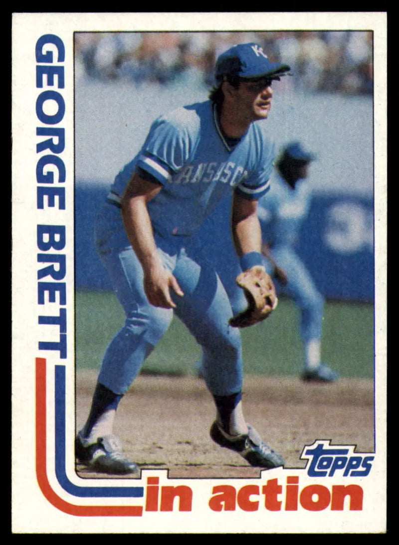 1982 Topps #201 George Brett EX Excellent Kansas City Royals Baseball Card - Baseball Card Single