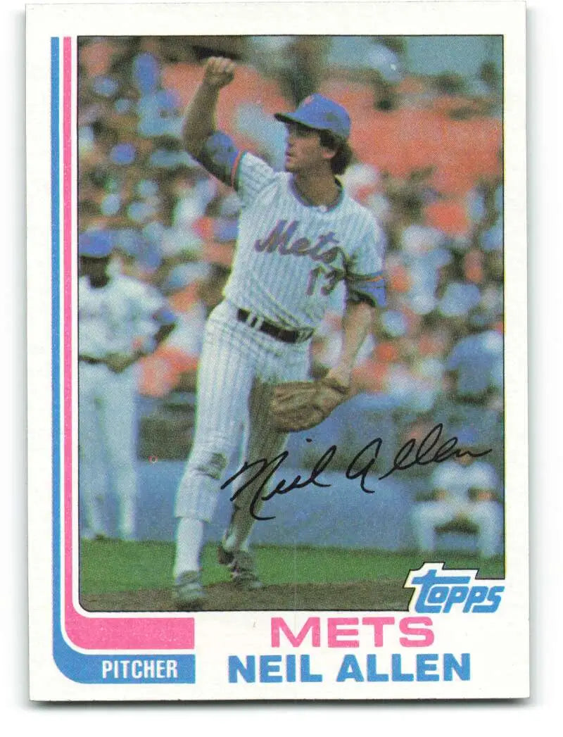 1982 Topps #205 Neil Allen EX Excellent New York Mets Baseball Card - Baseball Card Single