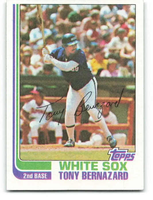 1982 Topps #206 Tony Bernazard EX Excellent Chicago White Sox Baseball Card - Baseball Card Single