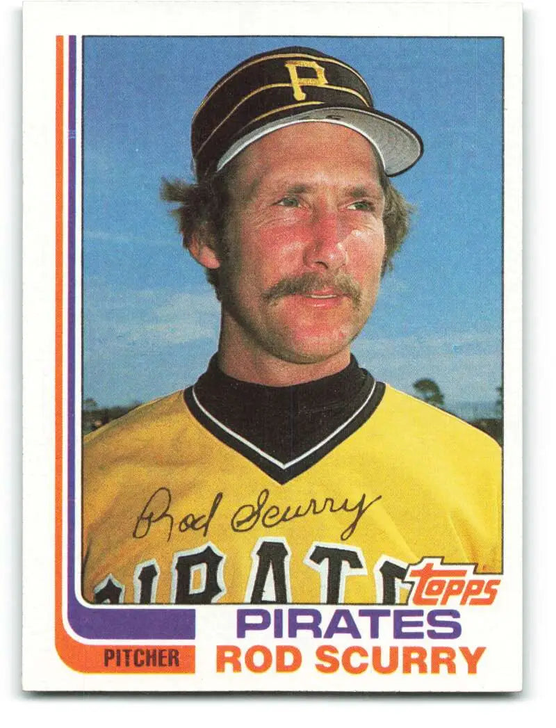 1982 Topps #207 Rod Scurry EX Excellent Pittsburgh Pirates Baseball Card - Baseball Card Single