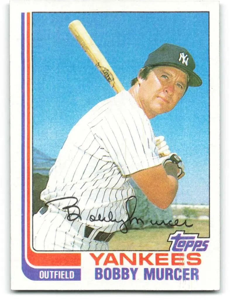 1982 Topps #208 Bobby Murcer EX Excellent New York Yankees Baseball Card - Baseball Card Single