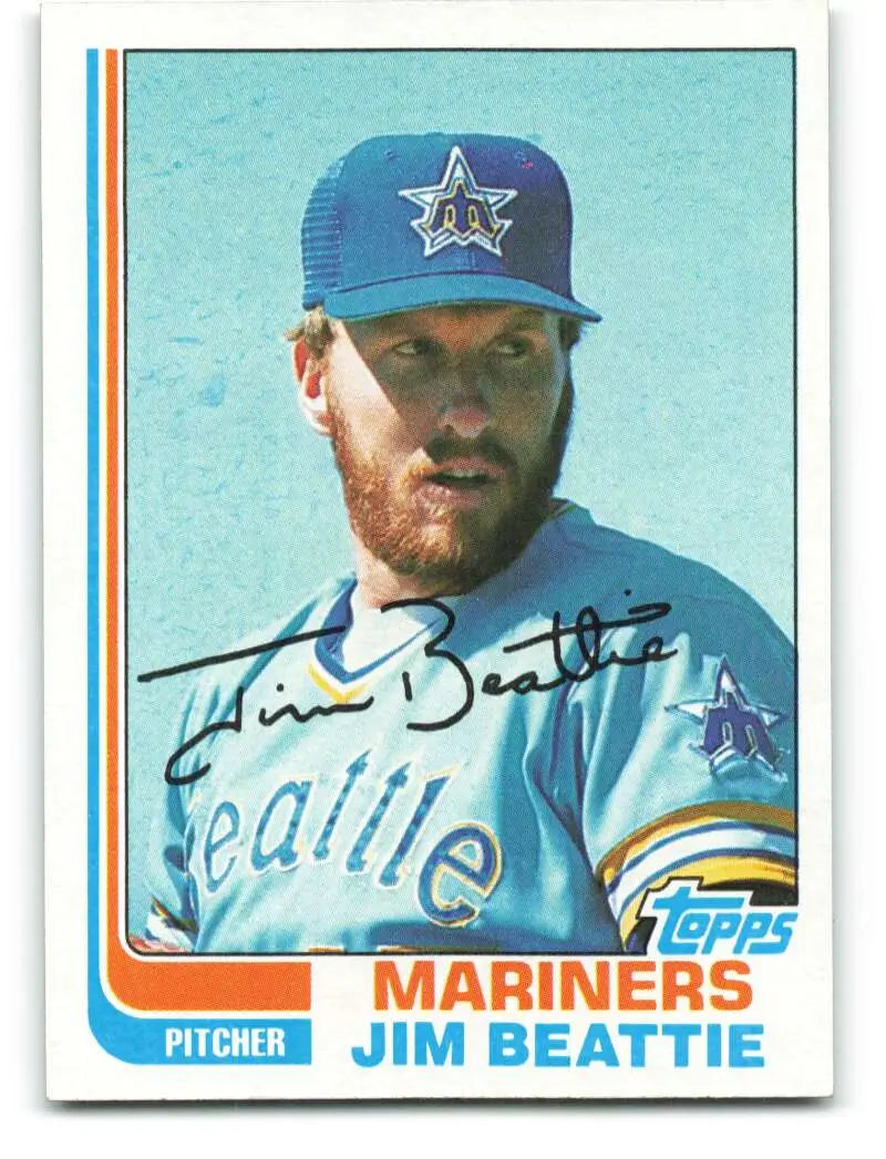 1982 Topps #22 Jim Beattie EX Excellent Seattle Mariners Baseball Card - Baseball Card Single