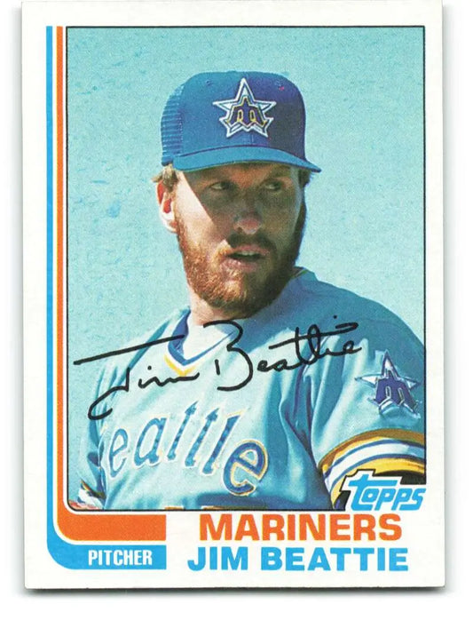 1982 Topps #22 Jim Beattie EX Excellent Seattle Mariners Baseball Card - Baseball Card Single