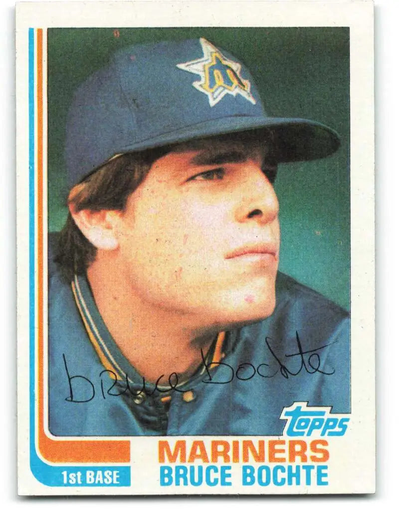 1982 Topps #224 Bruce Bochte EX Excellent Seattle Mariners Baseball Card - Baseball Card Single