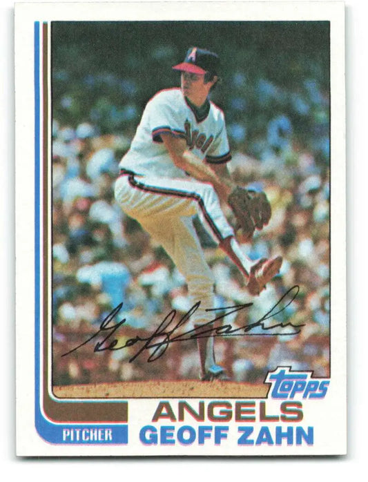 1982 Topps #229 Geoff Zahn EX Excellent California Angels Baseball Card - Baseball Card Single