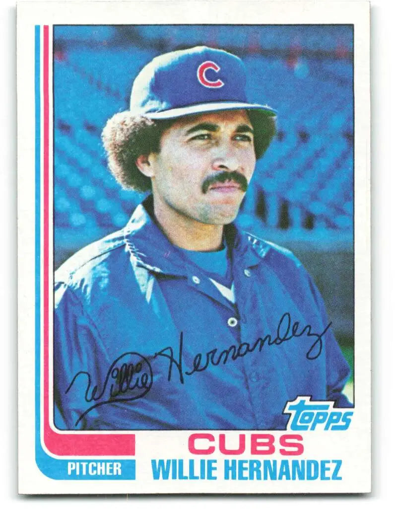 1982 Topps #23 Willie Hernandez EX Excellent Chicago Cubs Baseball Card - Baseball Card Single