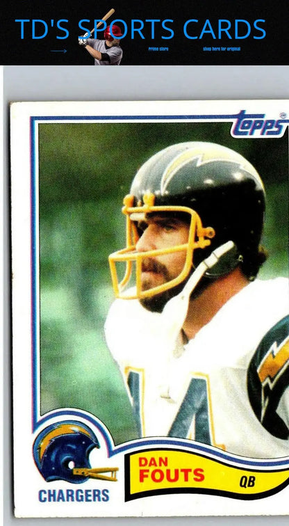 1982 Topps #230 Dan Fouts football card for trading cards collection