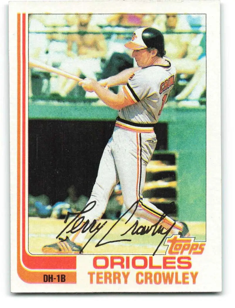 1982 Topps #232 Terry Crowley EX Excellent Baltimore Orioles Baseball Card - Baseball Card Single