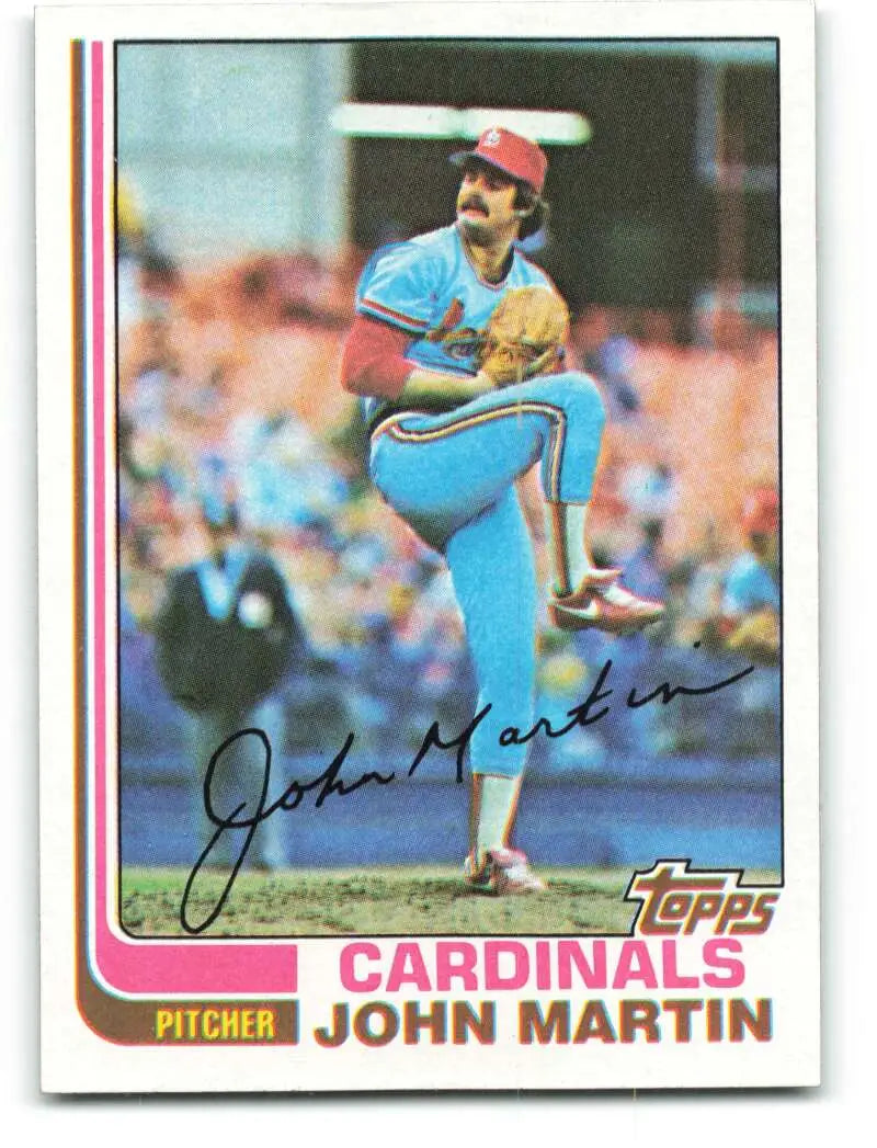 1982 Topps #236 John Martin EX Excellent RC Rookie St. Louis Cardinals Baseball Card - Baseball Card Single