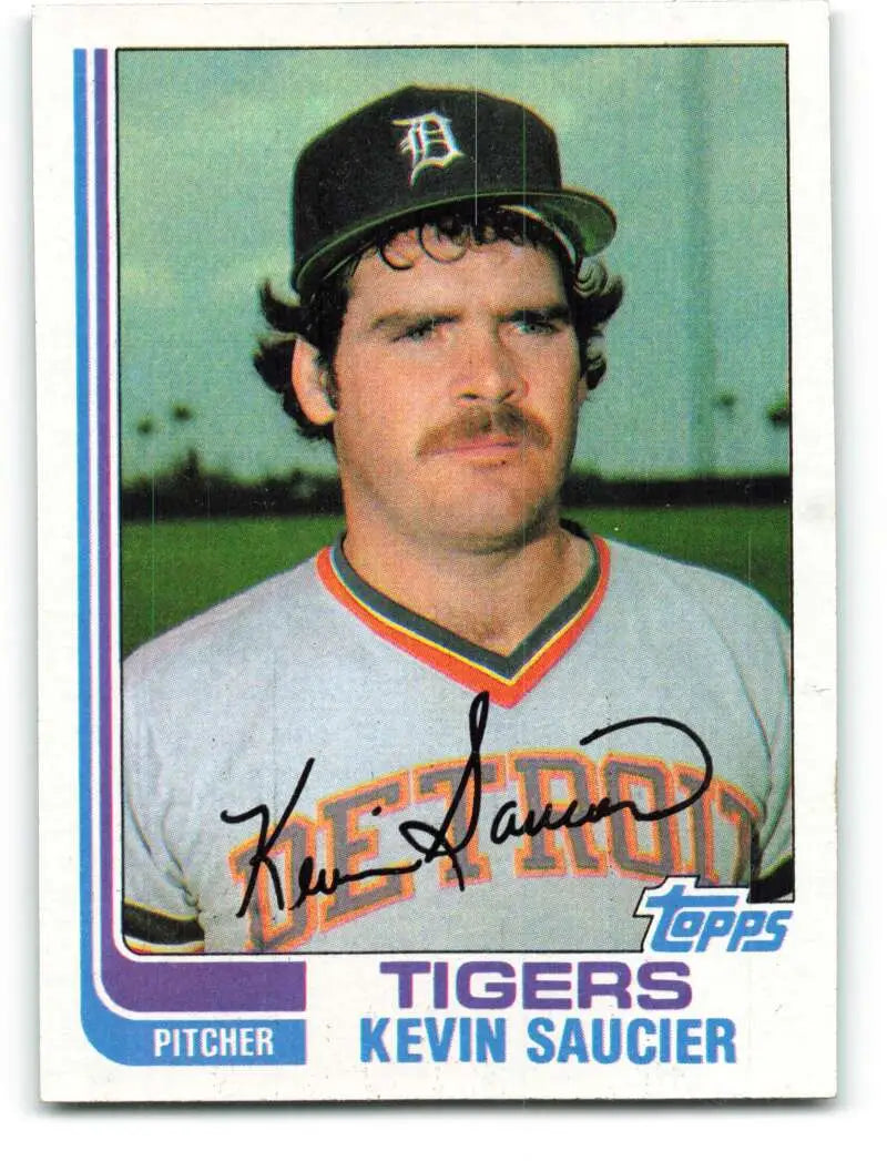 1982 Topps #238 Kevin Saucier EX Excellent Detroit Tigers Baseball Card - Baseball Card Single
