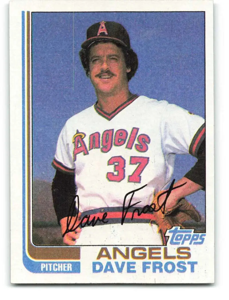 1982 Topps #24 Dave Frost EX Excellent California Angels Baseball Card - Baseball Card Single