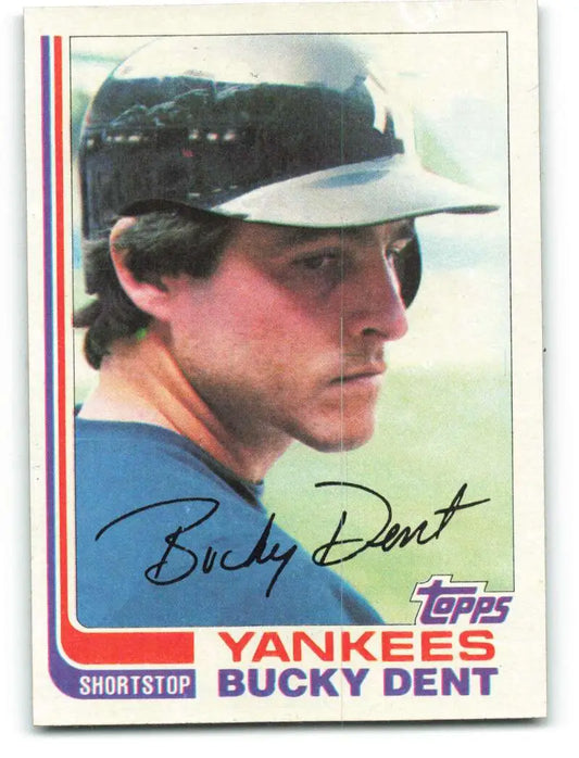 1982 Topps #240 Bucky Dent EX Excellent New York Yankees Baseball Card - Baseball Card Single